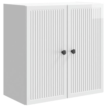 Wall-Mounted Cabinet High Gloss White 59 x 31 x 60 cm