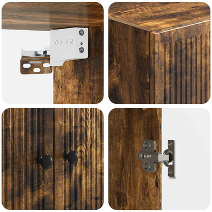 Wall-Mounted Cabinet Smoked Oak 59 x 31 x 60 cm Engineered Wood