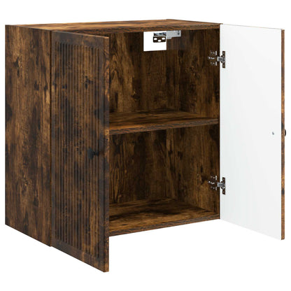 Wall-Mounted Cabinet Smoked Oak 59 x 31 x 60 cm Engineered Wood