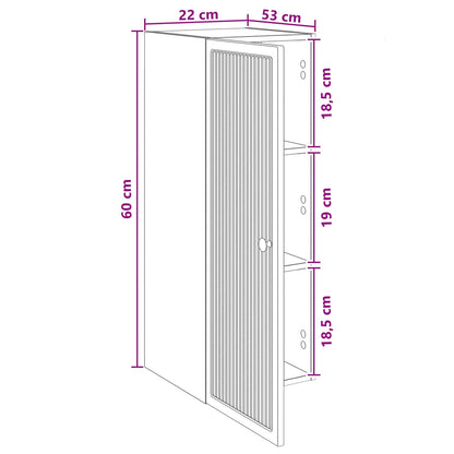Wall-Mounted Cabinet Black 33 x 34.5 x 90 cm Engineered Wood