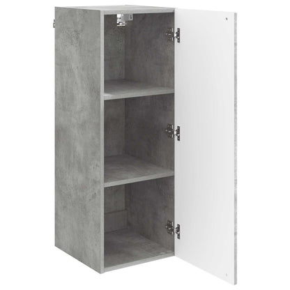 Wall-Mounted Cabinet Concrete Grey 33 x 34.5 x 90 cm