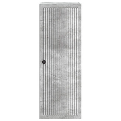 Wall-Mounted Cabinet Concrete Grey 33 x 34.5 x 90 cm