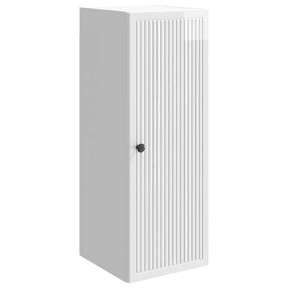 Wall-Mounted Cabinet High Gloss White 33 x 34.5 x 90 cm