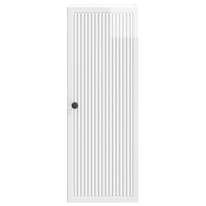 Wall-Mounted Cabinet High Gloss White 33 x 34.5 x 90 cm