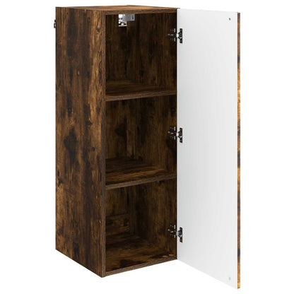 Wall-Mounted Cabinet Smoked Oak 33 x 34.5 x 90 cm