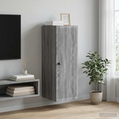 Wall-Mounted Cabinet Grey Sonoma 33 x 34.5 x 90 cm