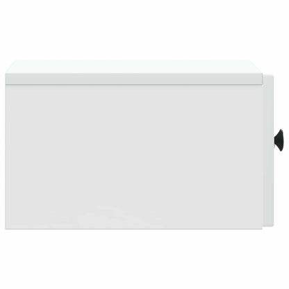 Wall-Mounted Bedside Cabinet White 33 x 34.5 x 20 cm