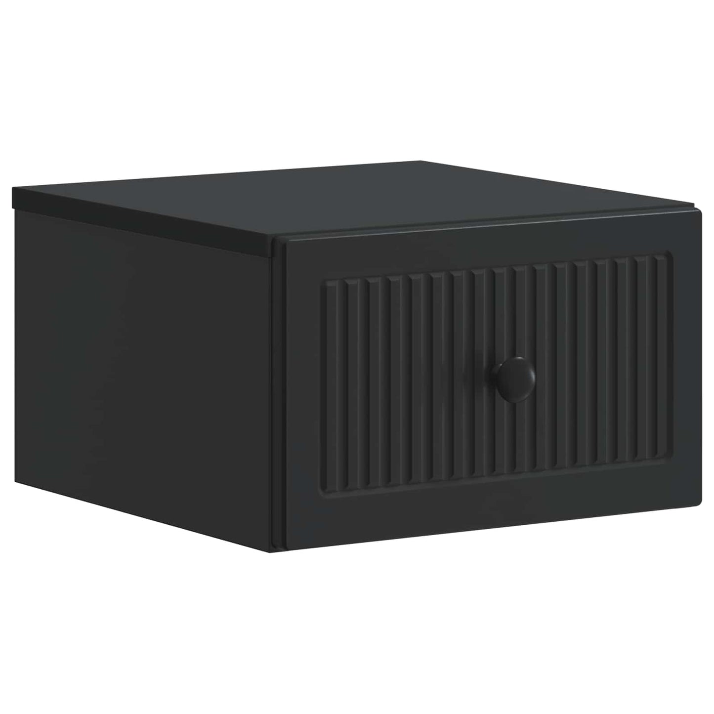 Wall-Mounted Bedside Cabinet 2 pcs Black 33 x 34.5 x 20 cm