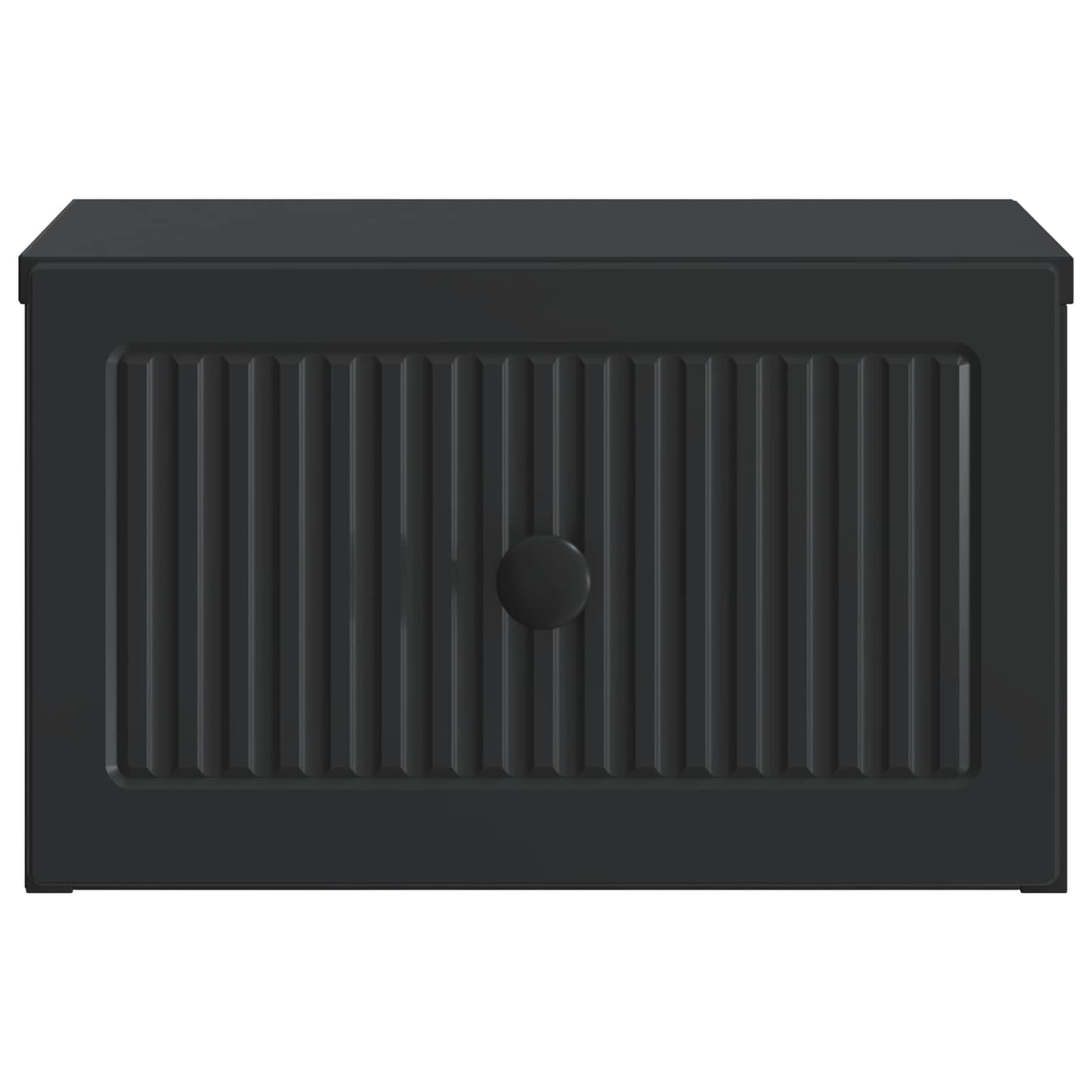 Wall-Mounted Bedside Cabinet 2 pcs Black 33 x 34.5 x 20 cm