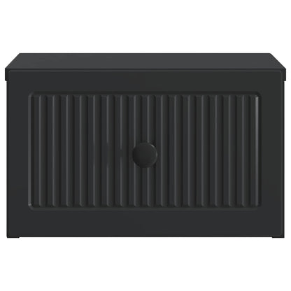 Wall-Mounted Bedside Cabinet 2 pcs Black 33 x 34.5 x 20 cm