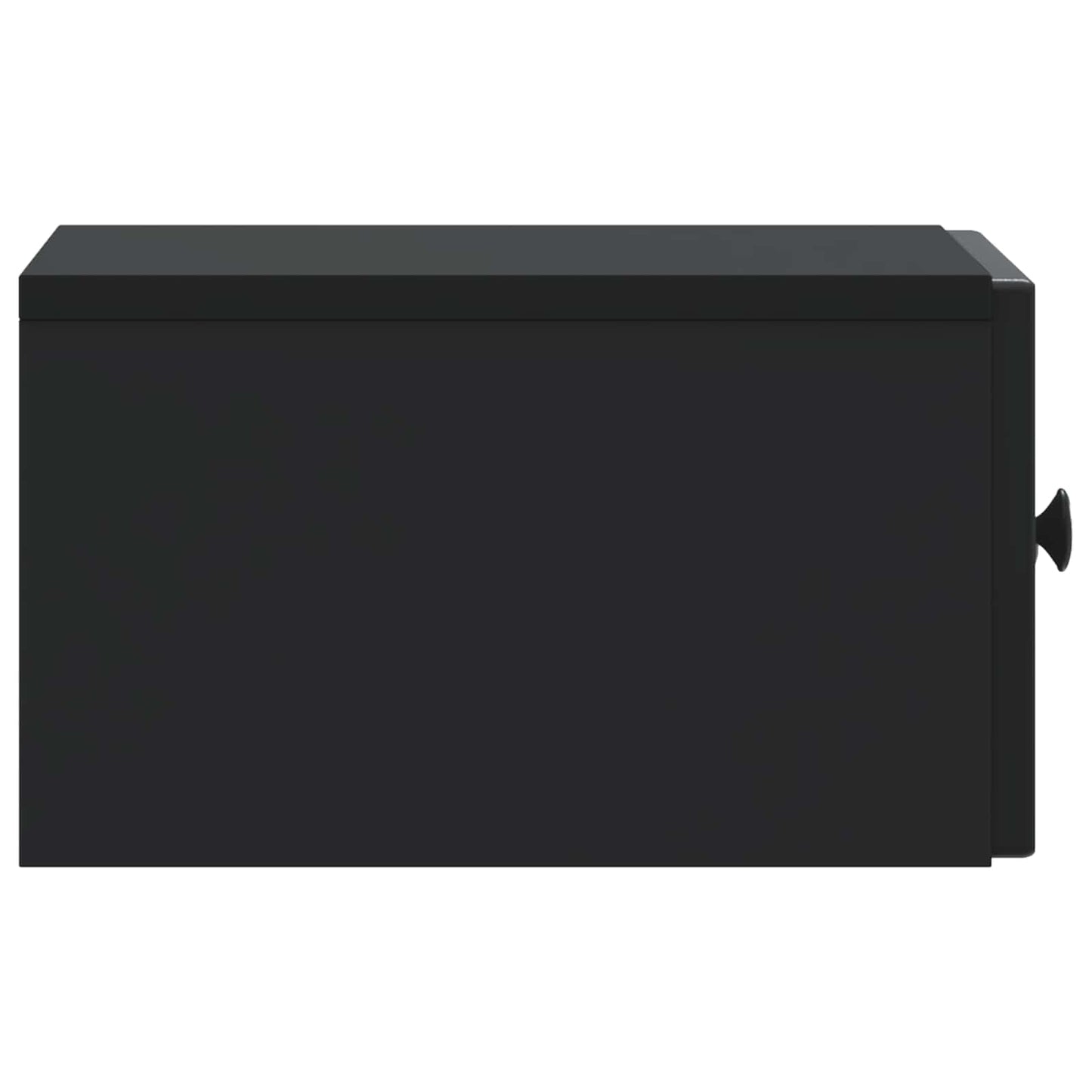 Wall-Mounted Bedside Cabinet 2 pcs Black 33 x 34.5 x 20 cm