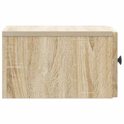 Wall-Mounted Bedside Cabinet 2 pcs Sonoma Oak 33 x 34.5 x 20 cm