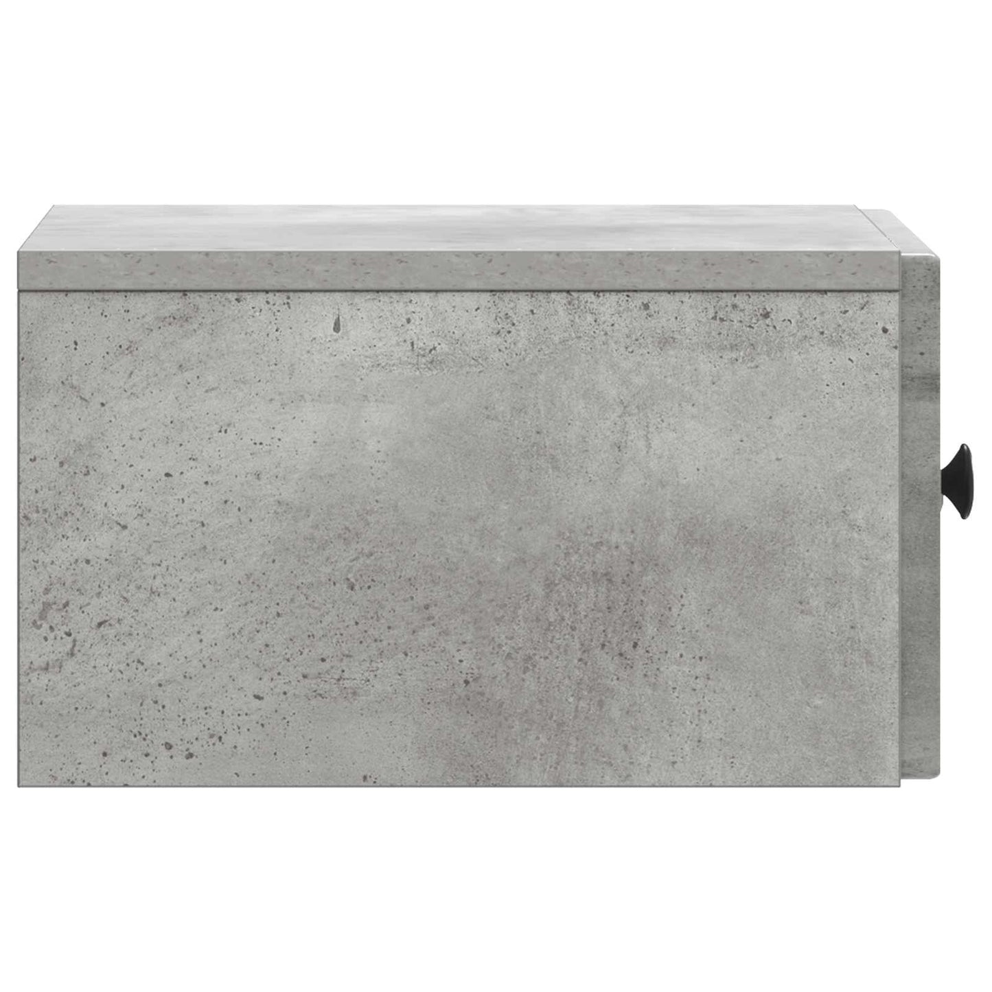 Wall-Mounted Bedside Cabinet with Drawer 2 pcs Concrete Grey