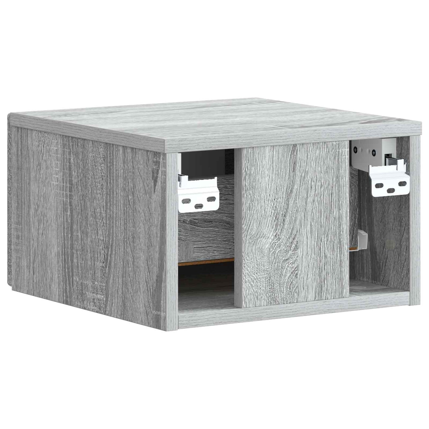 Wall-Mounted Bedside Cabinet 2 pcs Grey Sonoma Engineered Wood