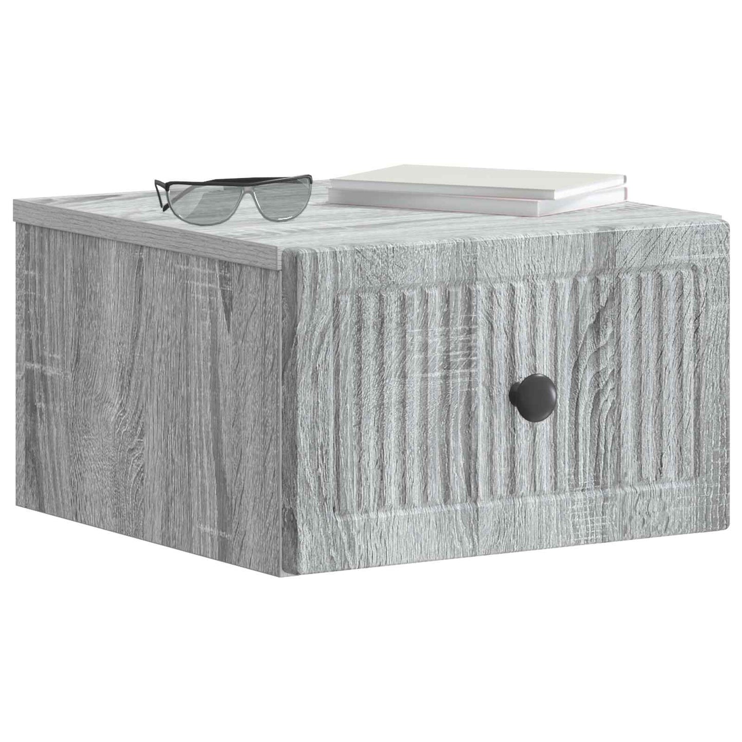 Wall-Mounted Bedside Cabinet 2 pcs Grey Sonoma Engineered Wood
