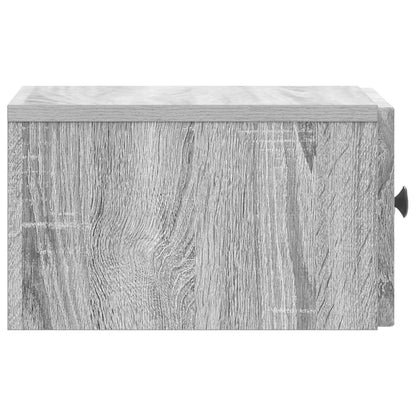 Wall-Mounted Bedside Cabinet 2 pcs Grey Sonoma Engineered Wood