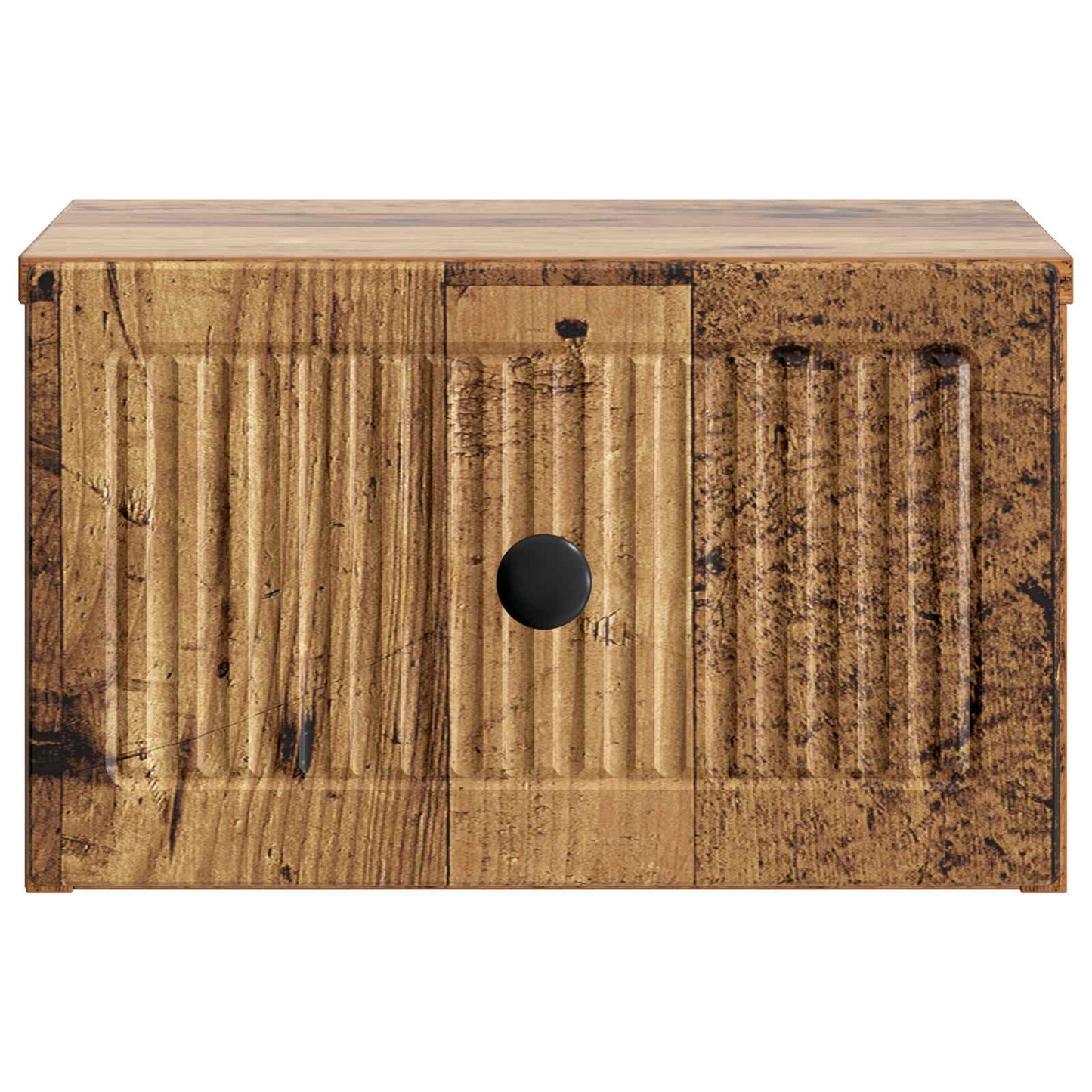 Wall-Mounted Bedside Cabinet Old Wood 33 x 34.5 x 20 cm