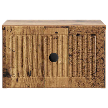 Wall-Mounted Bedside Cabinet 2 pcs Old Wood 33 x 34.5 x 20 cm