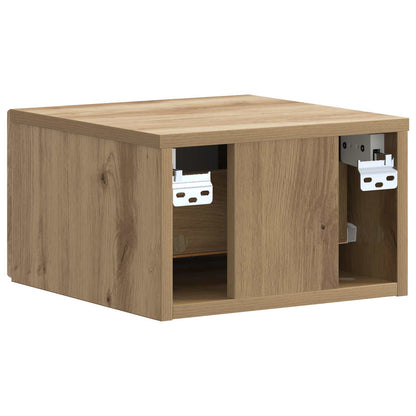 Wall-Mounted Bedside Cabinet Artisan Oak 33 x 34.5 x 20 cm