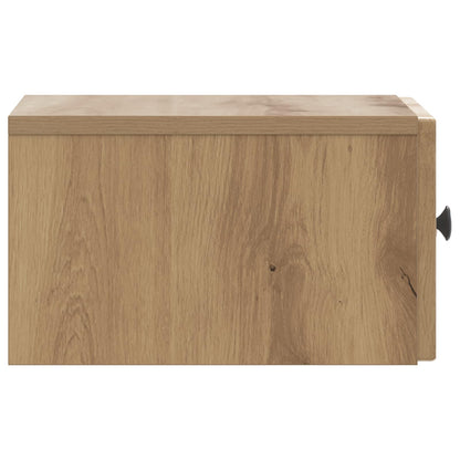 Wall-Mounted Bedside Cabinet Artisan Oak 33 x 34.5 x 20 cm