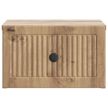 Wall-Mounted Bedside Cabinet 2 pcs Artisan Oak Engineered Wood