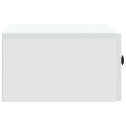 Bedside Cabinet White 49 x 34.5 x 20 cm Engineered Wood