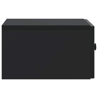 Bedside Cabinet Black 49 x 34.5 x 20 cm Engineered Wood