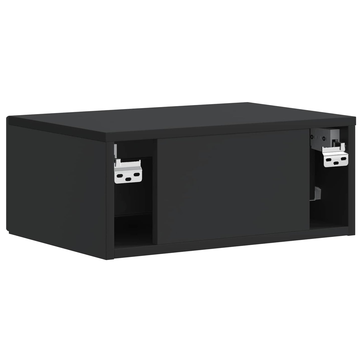 Bedside Cabinet 2 pcs Black 49 x 34.5 x 20 cm Engineered Wood