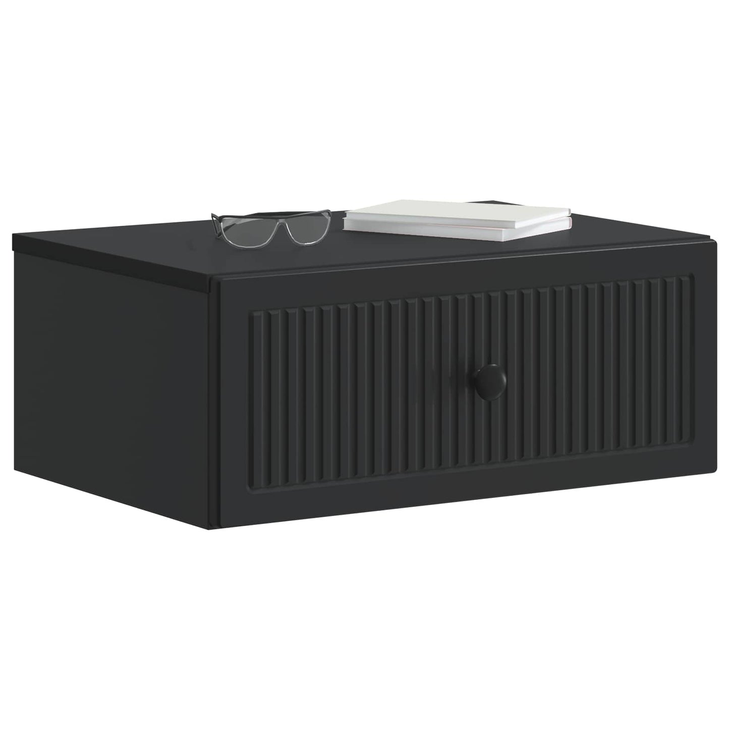 Bedside Cabinet 2 pcs Black 49 x 34.5 x 20 cm Engineered Wood