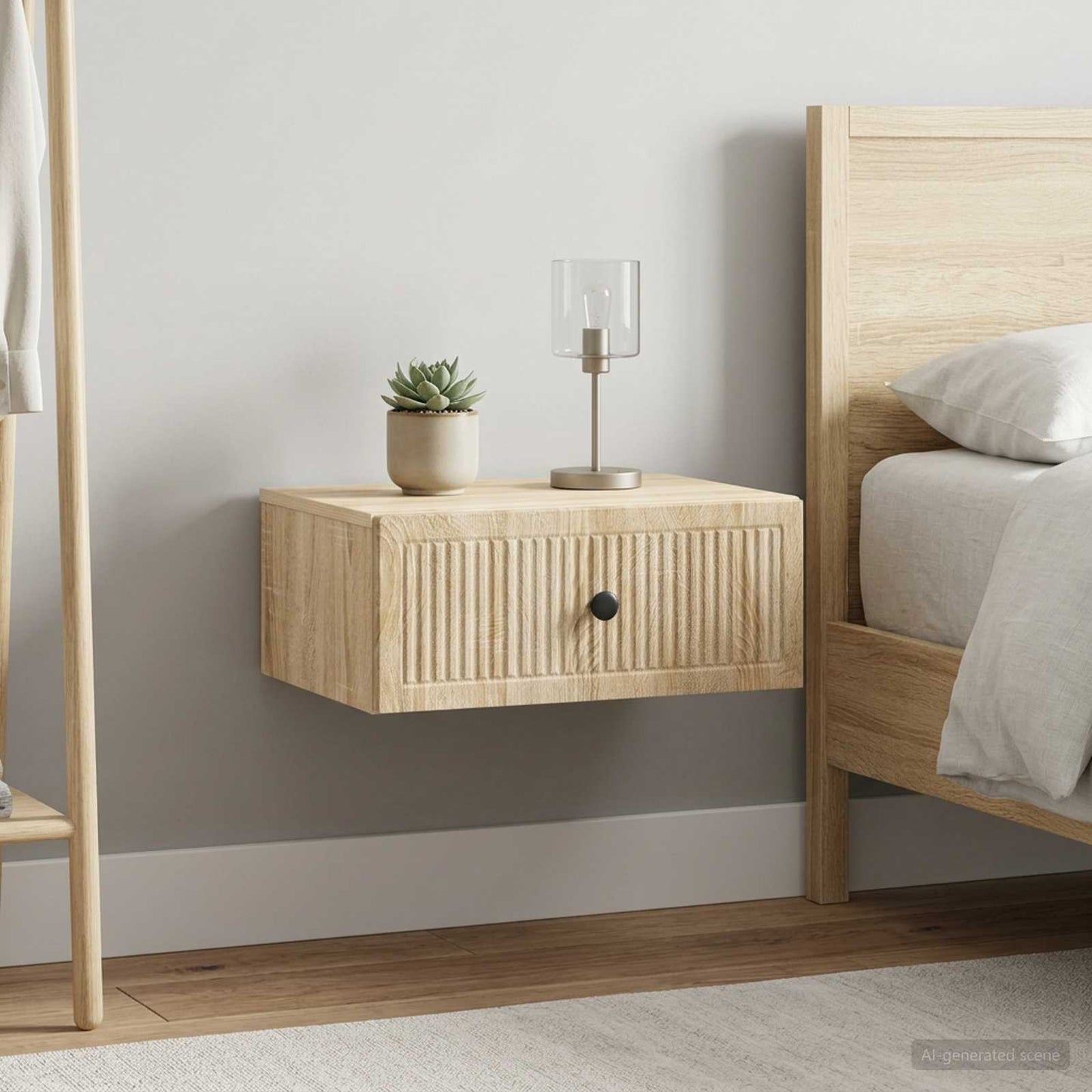 Bedside Cabinet with Drawer 2 pcs Sonoma Oak 49 x 34.5 x 20 cm