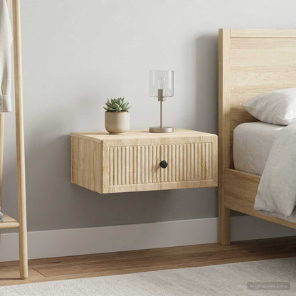 Bedside Cabinet with Drawer 2 pcs Sonoma Oak 49 x 34.5 x 20 cm