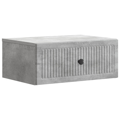Bedside Cabinet Concrete Grey 49 x 34.5 x 20 cm Engineered Wood