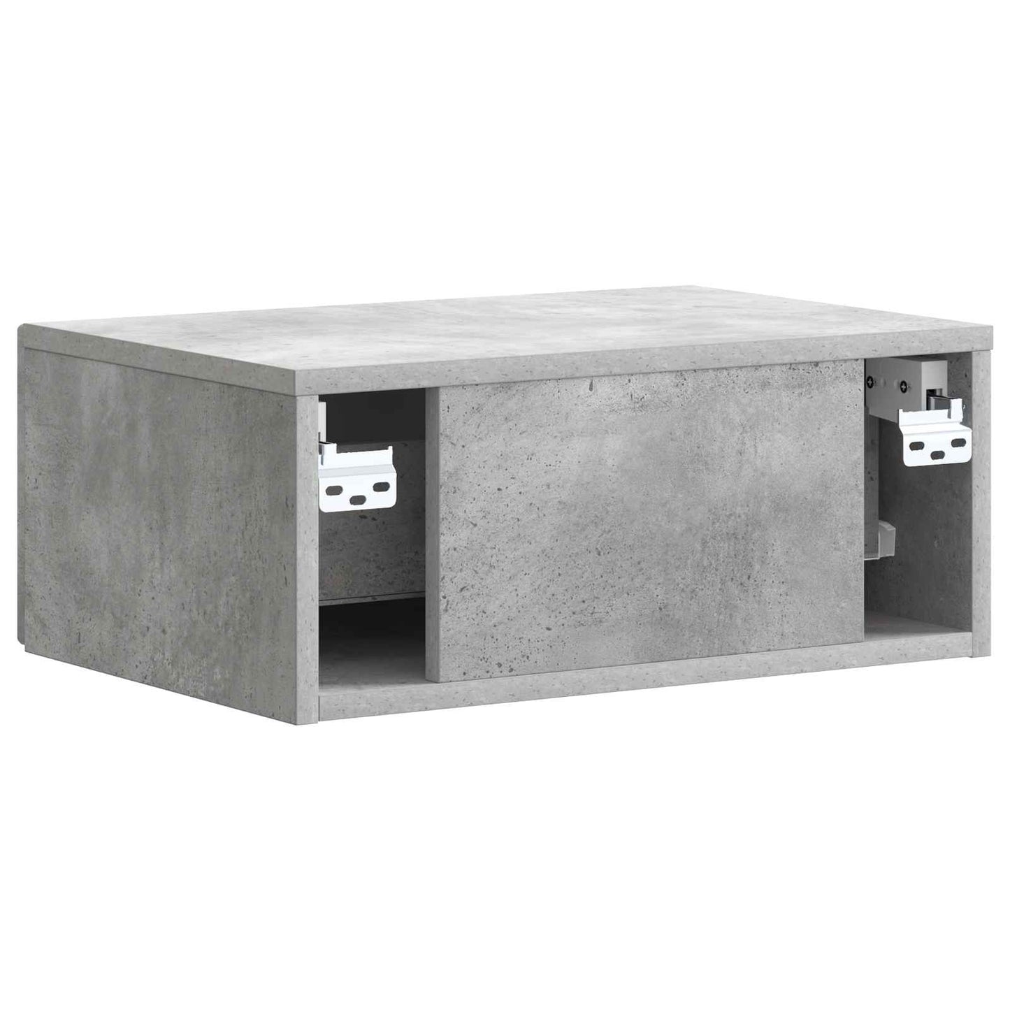 Bedside Cabinet Concrete Grey 49 x 34.5 x 20 cm Engineered Wood