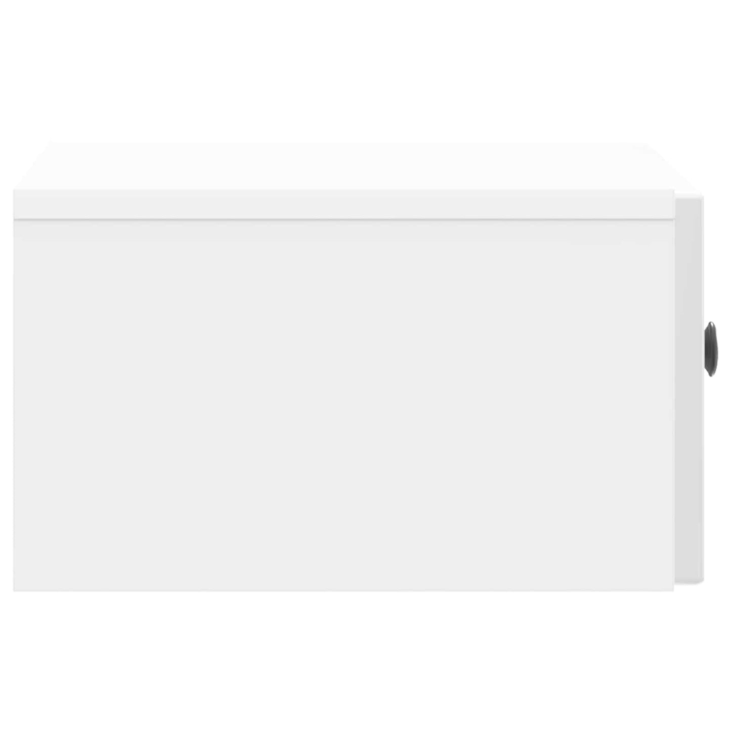 Bedside Cabinet with Drawer High Gloss White 49 x 34.5 x 20 cm