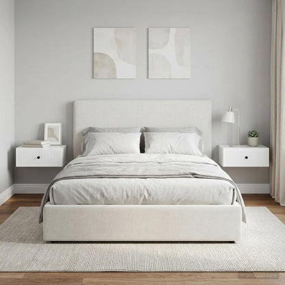 Bedside Cabinet 2 pcs High Gloss White 49 x 34.5 x 20 cm