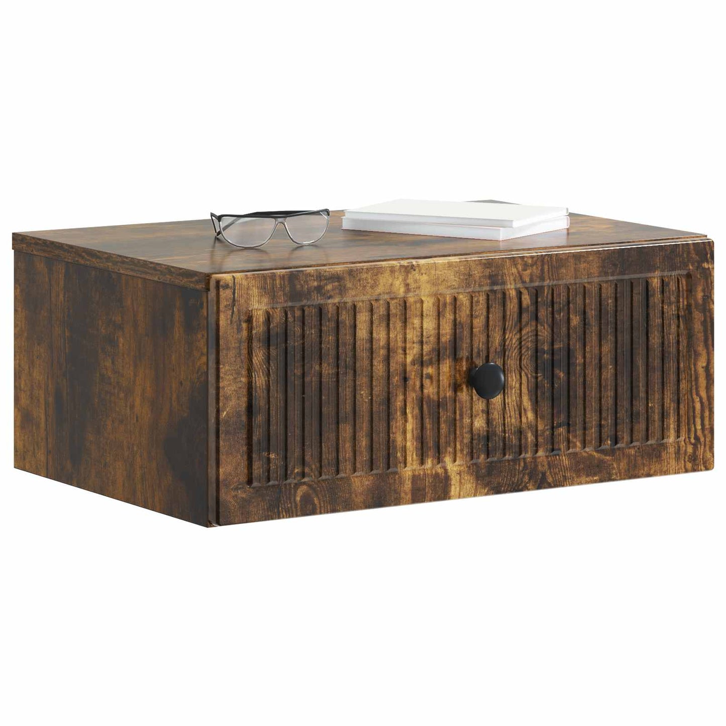 Bedside Cabinet Smoked Oak 49 x 34.5 x 20 cm Engineered Wood