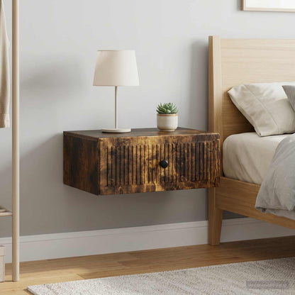 Bedside Cabinet 2 pcs Smoked Oak 49 x 34.5 x 20 cm
