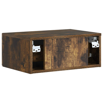 Bedside Cabinet 2 pcs Smoked Oak 49 x 34.5 x 20 cm