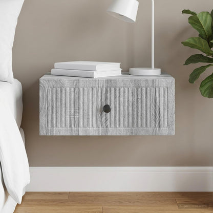 Bedside Cabinet Grey Sonoma 49 x 34.5 x 20 cm Engineered Wood