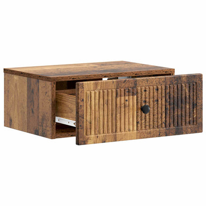 Bedside Cabinet with Drawer 2 pcs Old Wood 49 x 34.5 x 20 cm