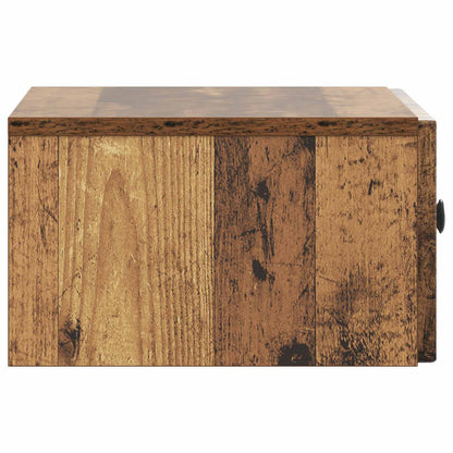 Bedside Cabinet with Drawer 2 pcs Old Wood 49 x 34.5 x 20 cm