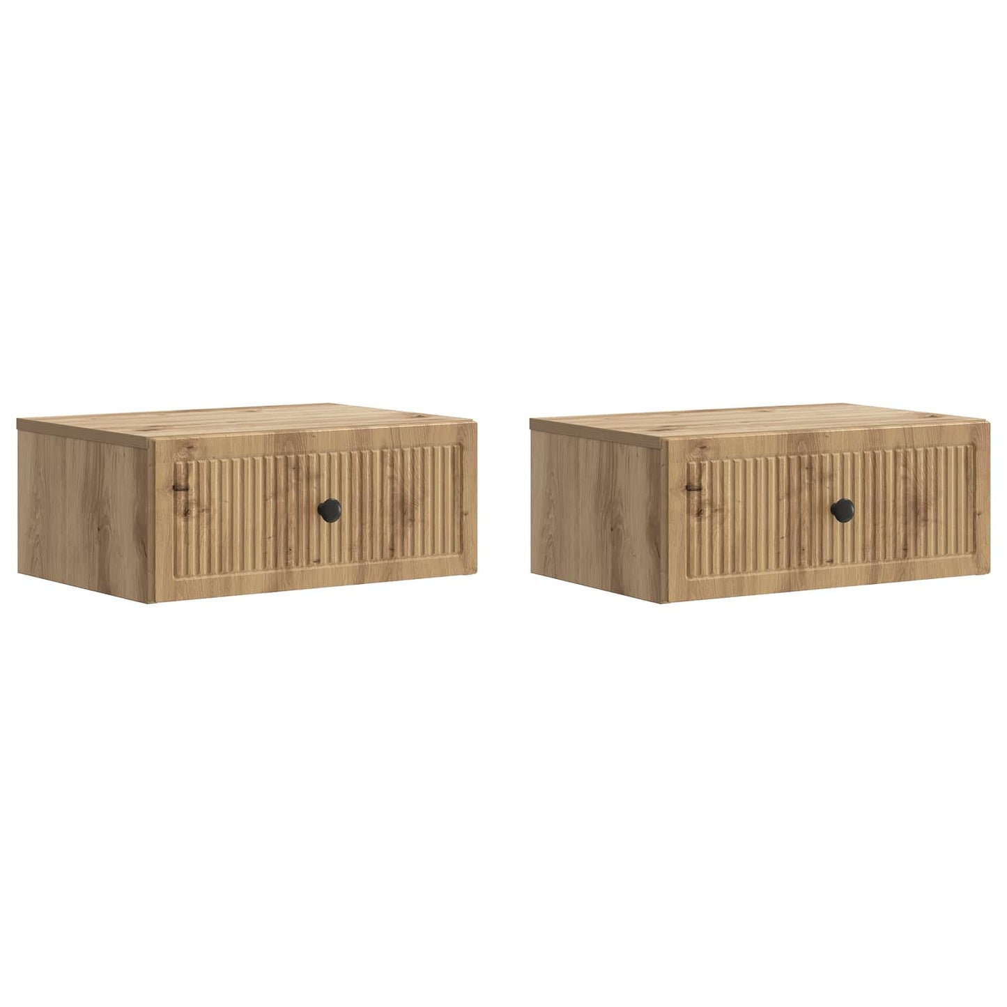 Bedside Cabinet 2 pcs Artisan Oak 49 x 34.5 x 20 cm