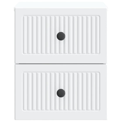 Wall-Mounted Bedside Cabinet White 33 x 34.5 x 40 cm