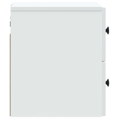 Wall-Mounted Bedside Cabinet White 33 x 34.5 x 40 cm