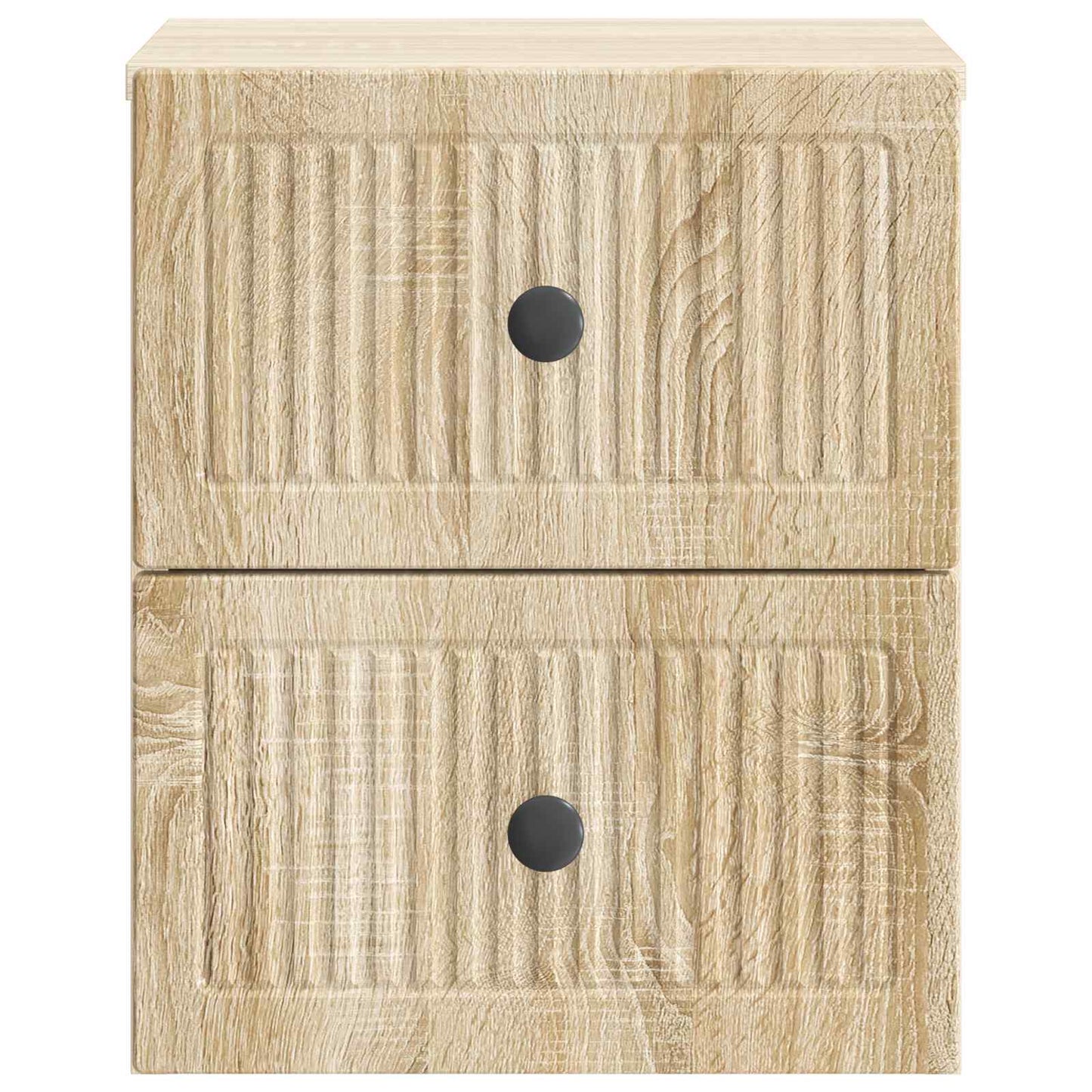 Wall-Mounted Bedside Cabinet Sonoma Oak 33 x 34.5 x 40 cm
