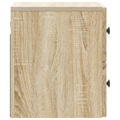 Wall-Mounted Bedside Cabinet Sonoma Oak 33 x 34.5 x 40 cm