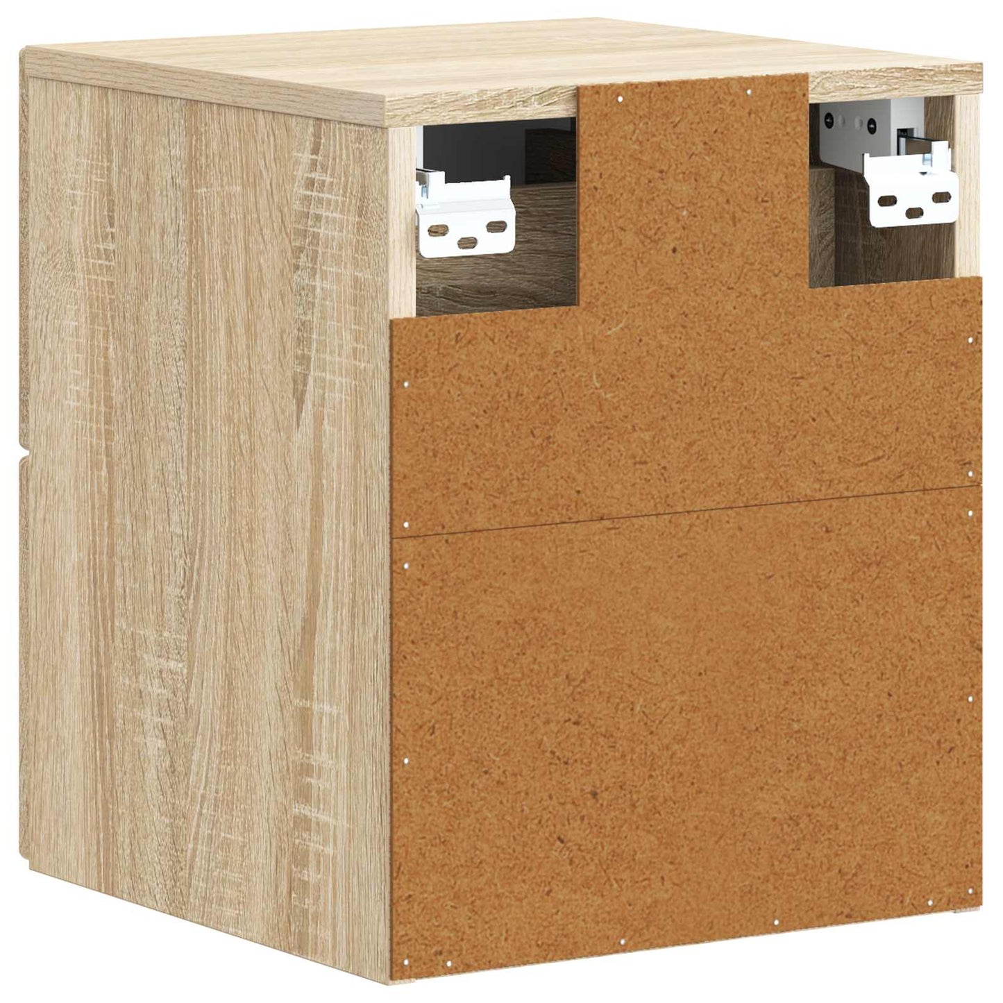 Wall-Mounted Bedside Cabinet 2 pcs Sonoma Oak 33 x 34.5 x 40 cm