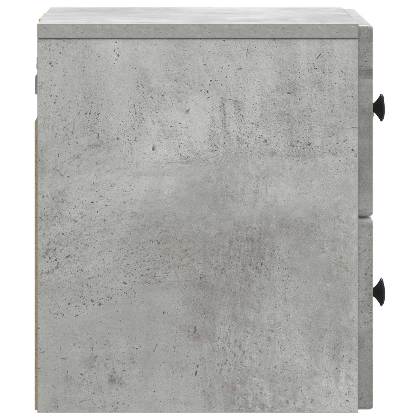 Wall-Mounted Bedside Cabinet Concrete Grey 33 x 34.5 x 40 cm