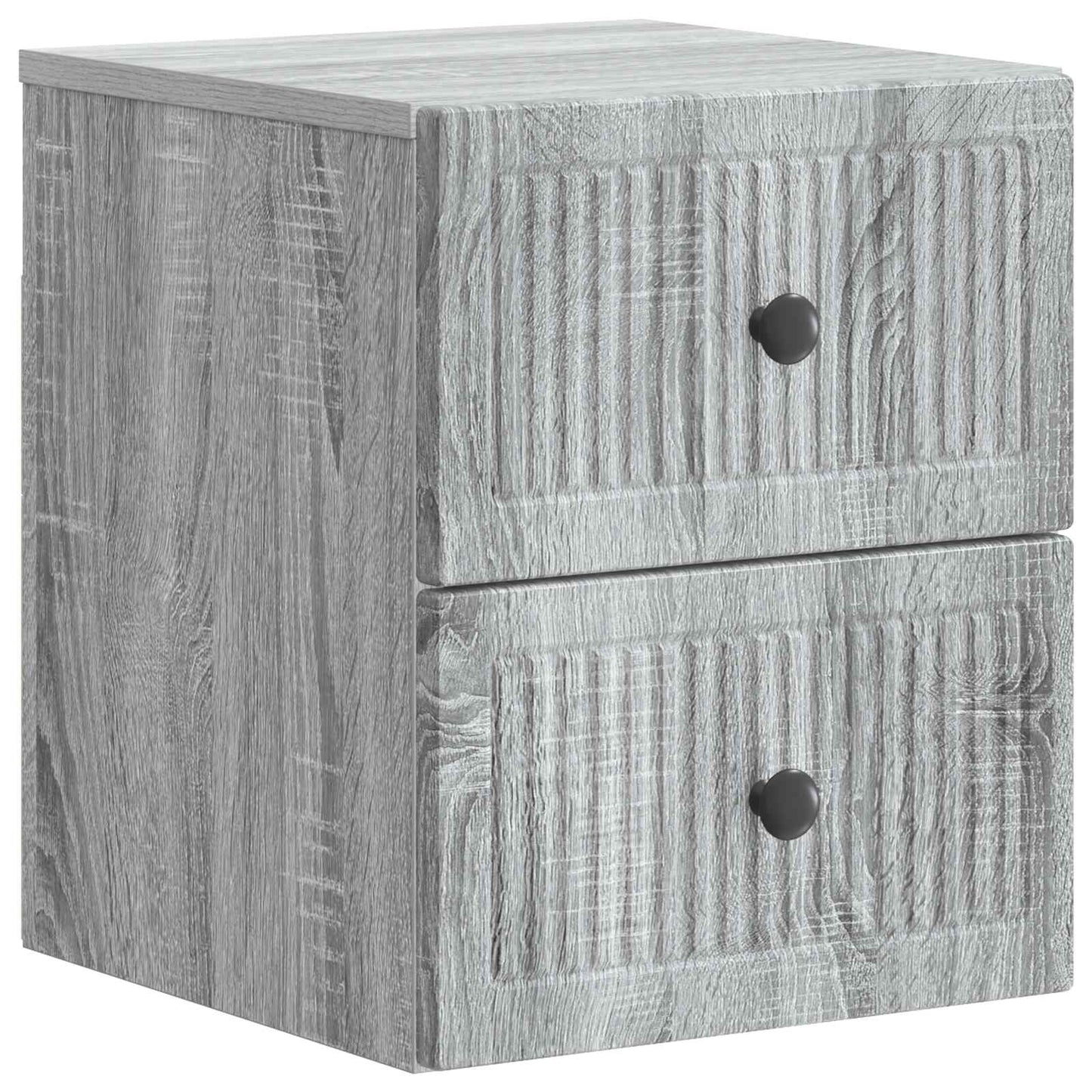 Wall-Mounted Bedside Cabinet 2 pcs Grey Sonoma Engineered Wood