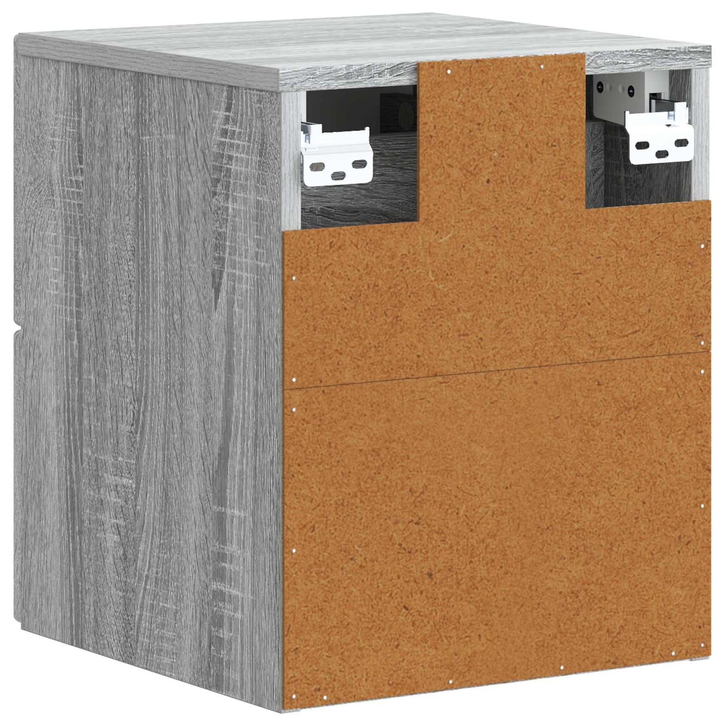 Wall-Mounted Bedside Cabinet 2 pcs Grey Sonoma Engineered Wood